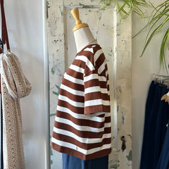 Des Petits Hauts // Filma Tee Brown Stripe