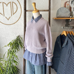 Minimum // Mikala Cotton Pullover Evening Haze