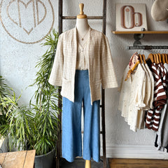Meemoza // Open Front Jacket Oatmeal