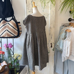 Naïf // Brighid Dress Black/ Beige Gingham