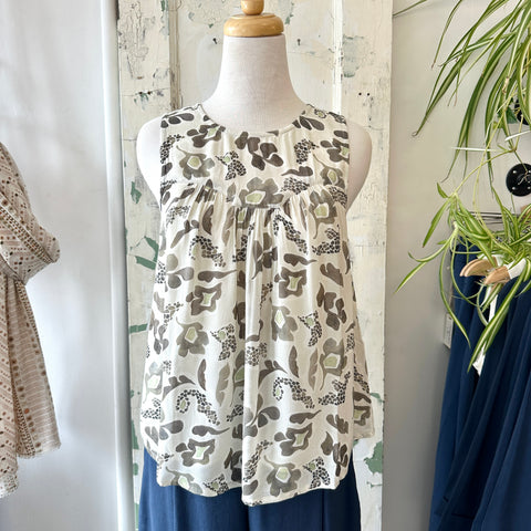 Indi & Cold // Khaki Flower Blouse