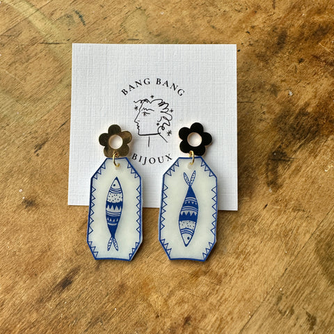Clover and Coast //  Gold Plated Fringe Earrings