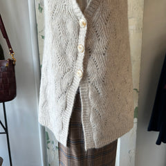 Indi & Cold // Crochet Vest Ivory