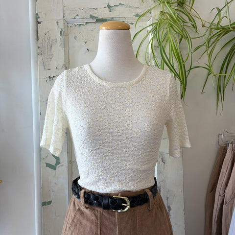 Indi & Cold // Lacey Jacquard Tee
