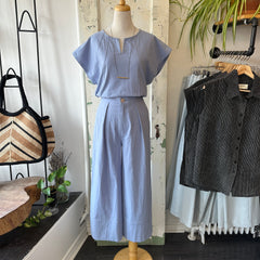 Dagg & Stacey // Vernon Wide Leg Pants Blue Aura