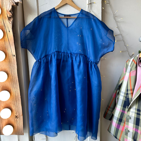 Noemiah // Tulip Dress Matisse Blue Silk