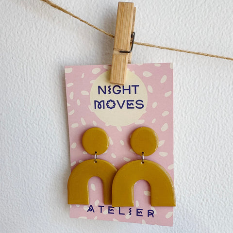Night Moves Atelier //  Golden Arch Earrings