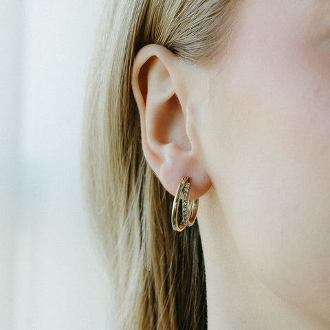 Petite Gold  // Aurelle Hoops