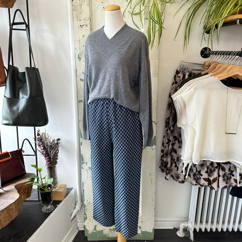 Dagg & Stacey // Beaumont Pants Dark Indigo Check