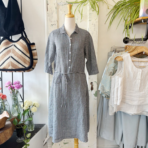 Naïf // Daphne Dress Navy Gingham