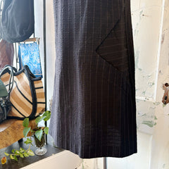 Jennifer Glasgow // Cleome Dress Black Gauze Check