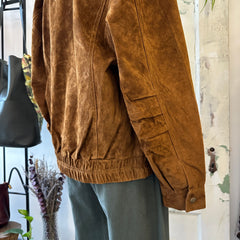 Indi & Cold // Tobacco Leather Bomber