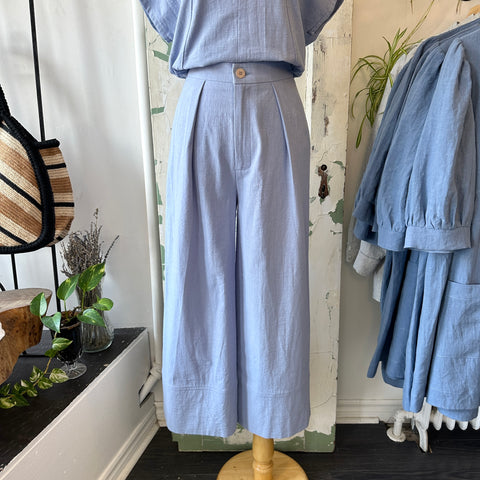 Dagg & Stacey // Vernon Wide Leg Pants Blue Aura