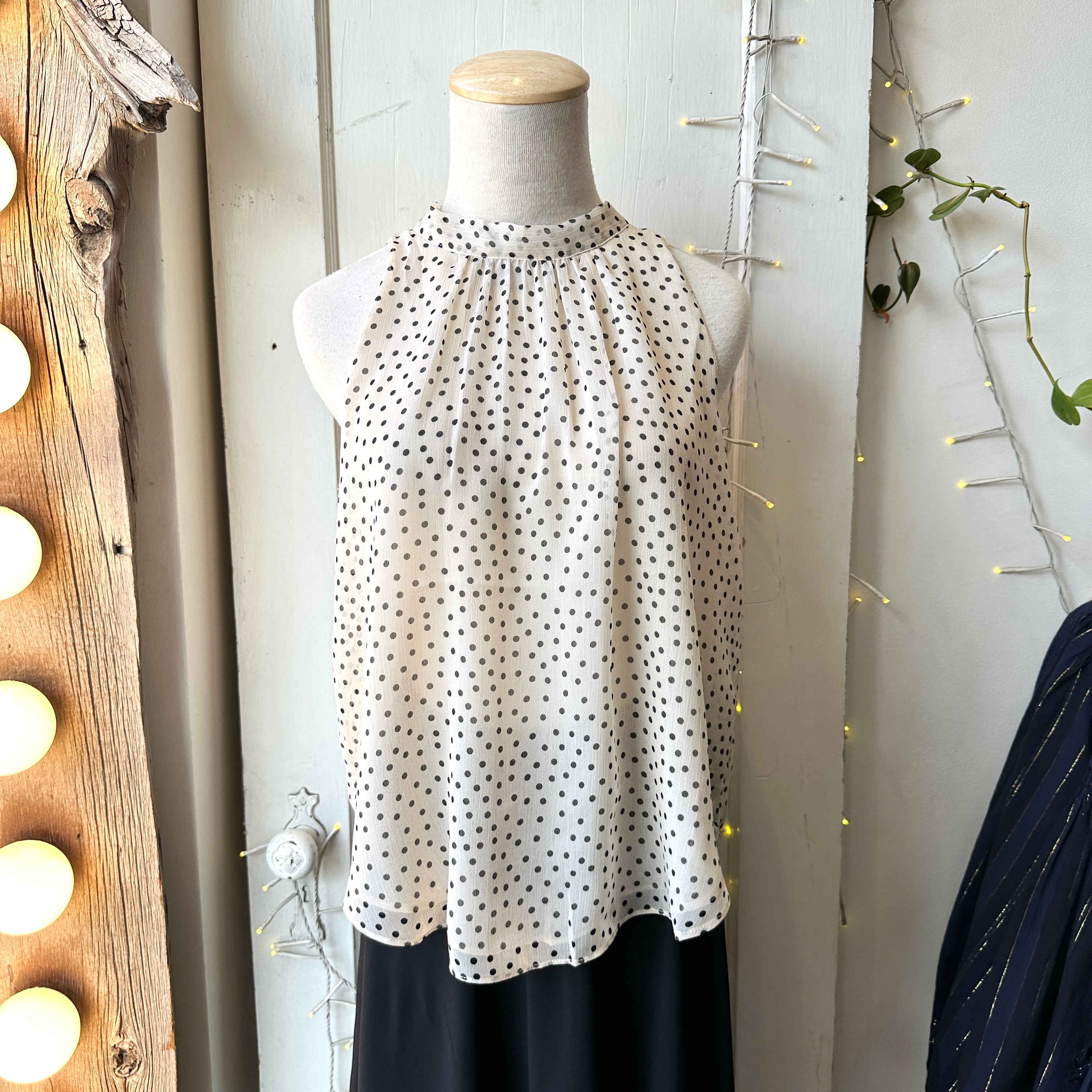 Gentle Fawn // Lenora Blouse Cream Dot