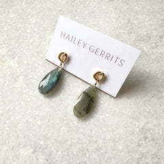 Hailey Gerrits // Jupiter Earrings XL Labradorite