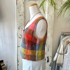 Ferris // Box Tank Rainbow Check
