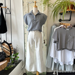 Pink Martini // Mallory Denim White