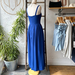 Birds of North America // Quailbird Dress Cobalt