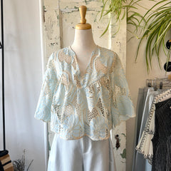 Dagg & Stacey // Shaw Top Blue Eyelet