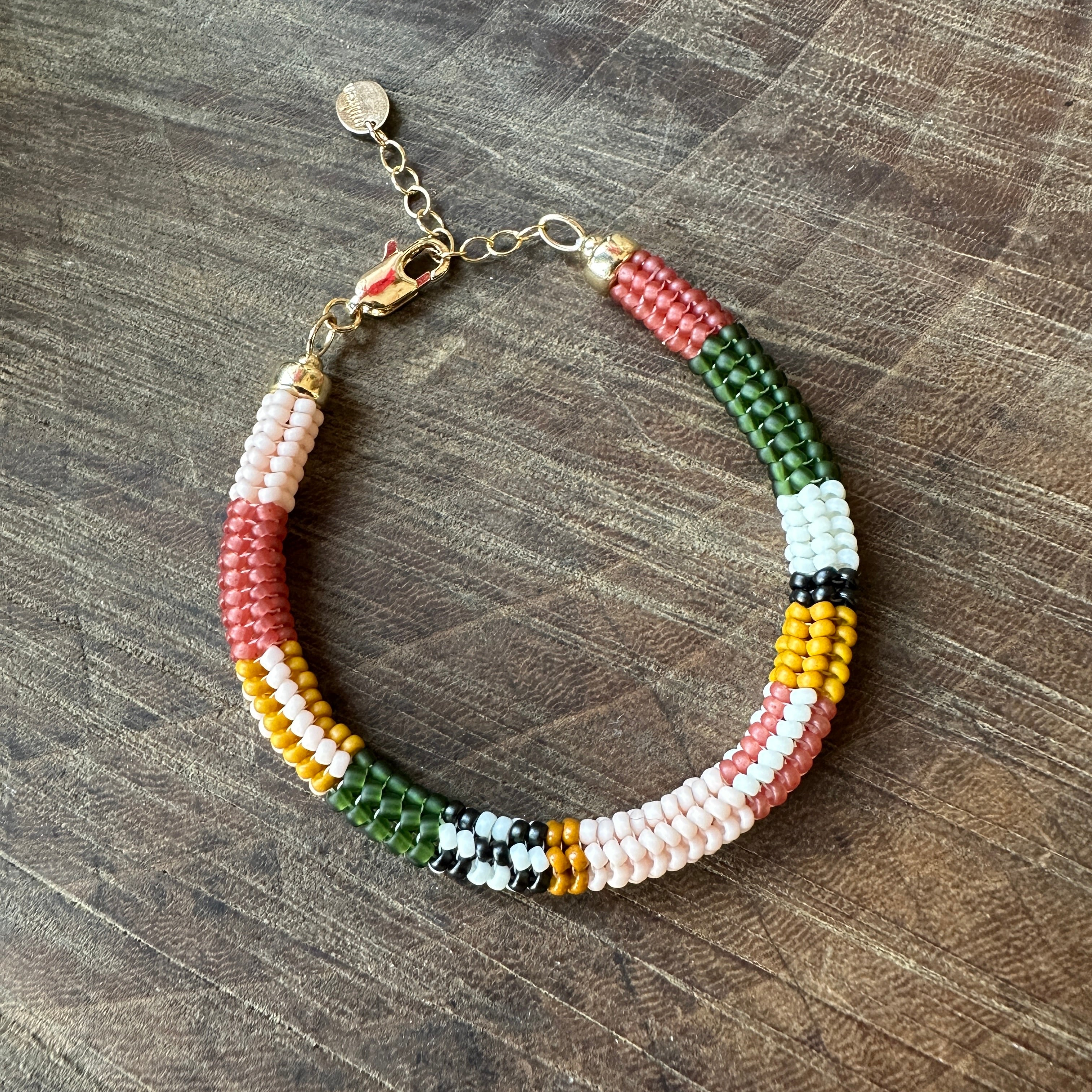 Miiken // Beaded Bracelet Moss with extender