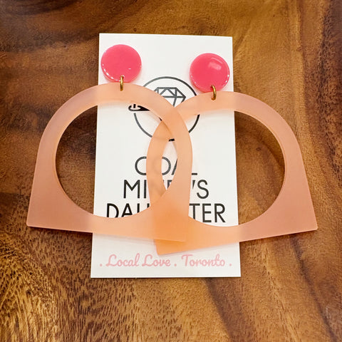 Darlings of Denmark  // Lucie Earrings Blush Acrylic