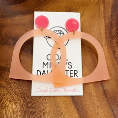 Darlings of Denmark  // Lucie Earrings Blush Acrylic