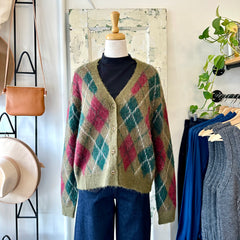 Indi & Cold // Diamond Cardi Olive