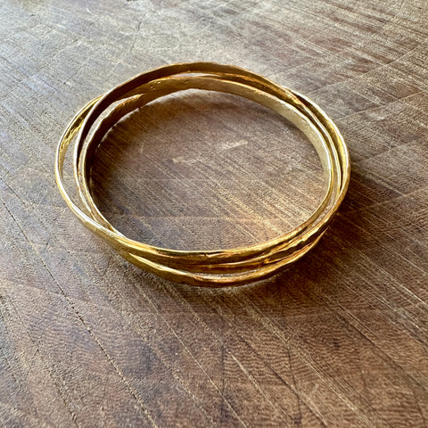 Lissa Bowie //  Triple Bangle Brass