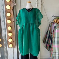 Noemiah // Tulip Dress Emerald Green Silk