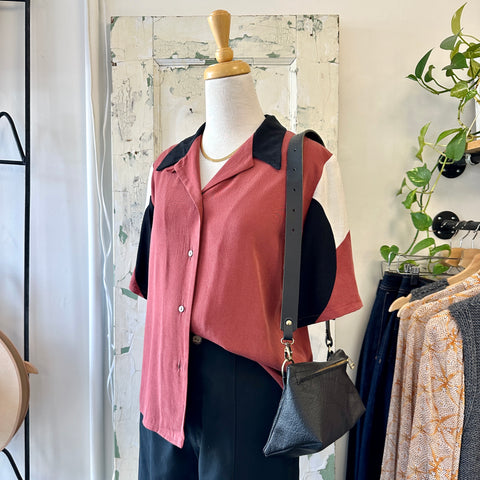 Jennifer Glasgow // Mavis Button Up Rust