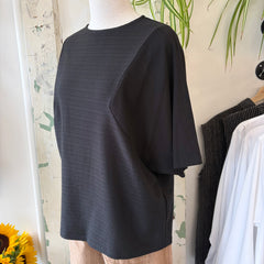 Chlo by Cokluch // Jacob Top Black Jersey Stripe