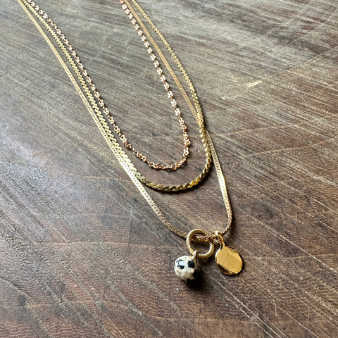 Hailey Gerrits // Indy Necklace Dalmation Jasper