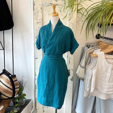 We Are Stories // Georgia Robe Dress Lagoon