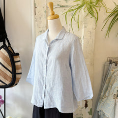 Naïf // Pippa Blouse Blue Chambray Linen