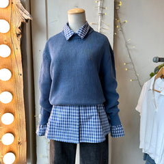 Minimum // Mikala Cotton Pullover Blue Horizon