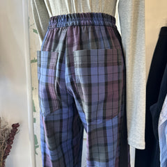 Eve Gravel // Pegg Pants Blue Tartan