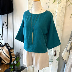 We Are Stories // Calla Top Lagoon Linen