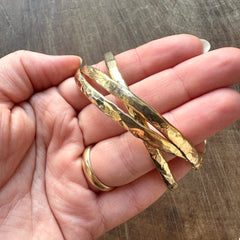Lissa Bowie //  Triple Bangle Brass