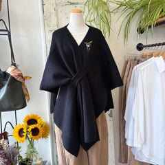 Pink Martini // Lennon Wrap Sweater Black