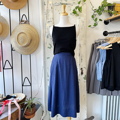 Marigold // Talina Skirt Blue Stripe