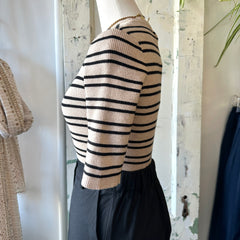 Pink Martini // Acama Sweater Beige Stripe