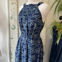 Indi & Cold // Indigo Block Print Dress