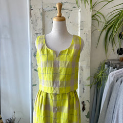 Ferris // Box Tank Yellow Plaid