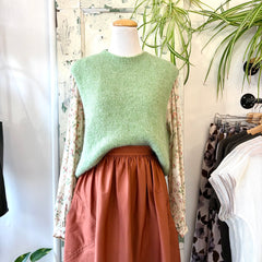Indi & Cold // Boxy Mohair Vest Water