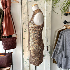 Astrid // Gold Sequin Dress