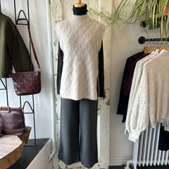 Indi & Cold // Crochet Vest Ivory