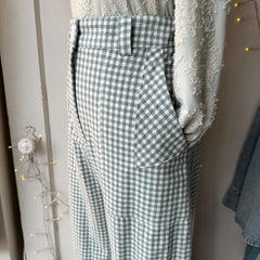 Birds of North America // Gannet Pants Sage Gingham