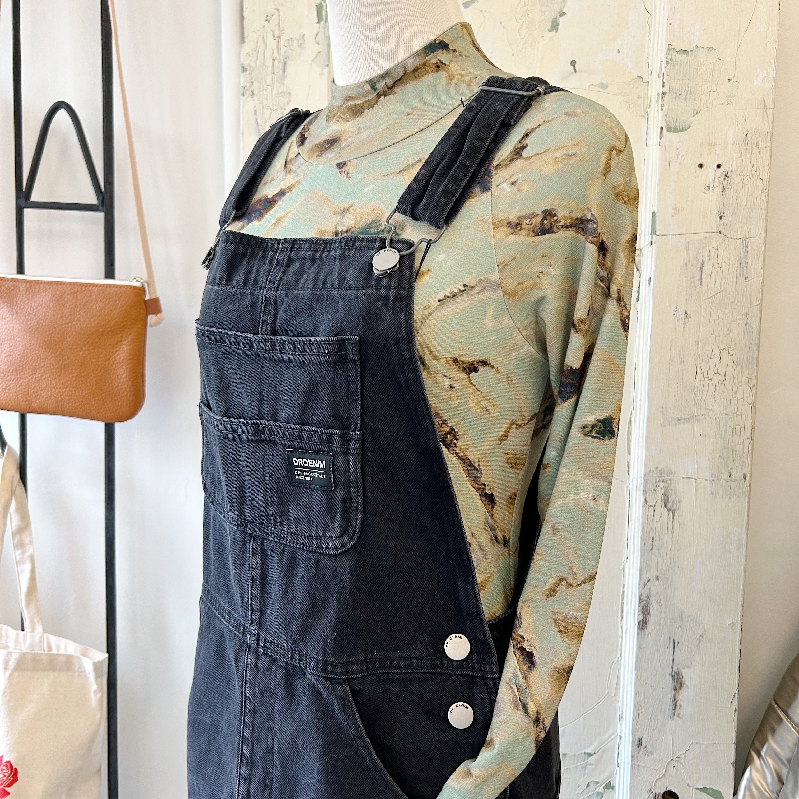 Dr. Denim // Connie Dungaree Dress Black – Coal Miner's Daughter