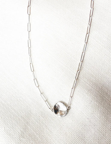 Hawkly // Adobe Chain Link Necklace Silver