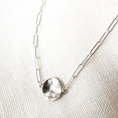 Hawkly // Adobe Chain Link Necklace Silver